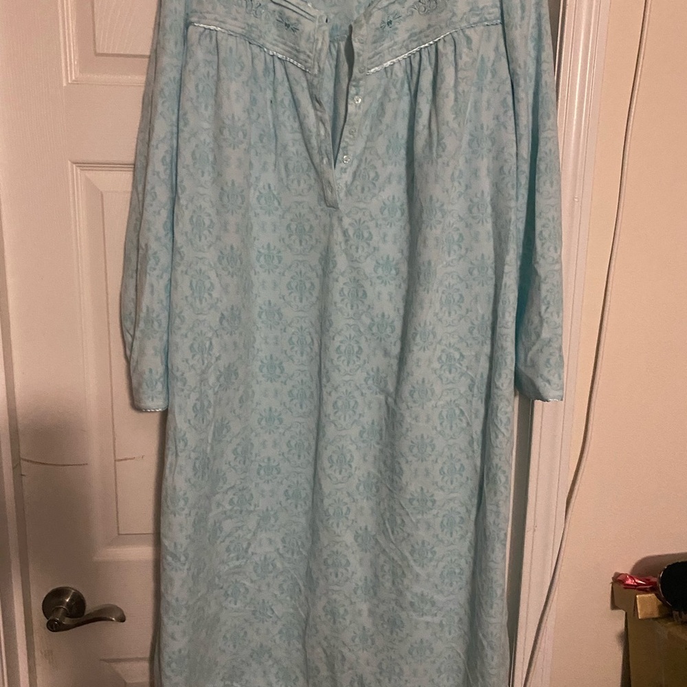 croft & barrow Light green Floral Nightgown